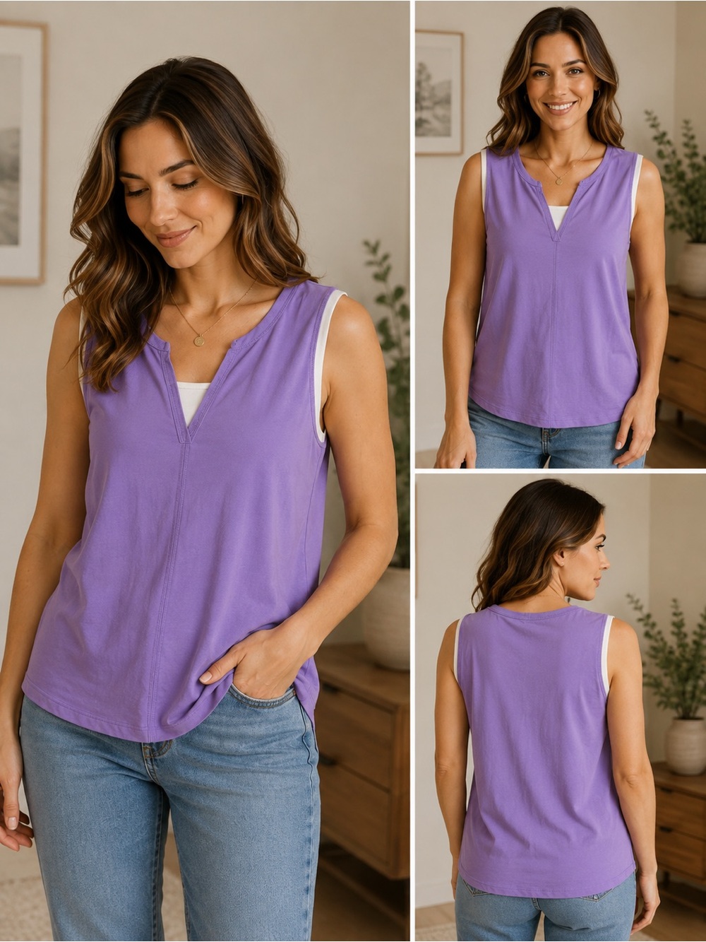Just My Size Purple Tank Top 18w/20w